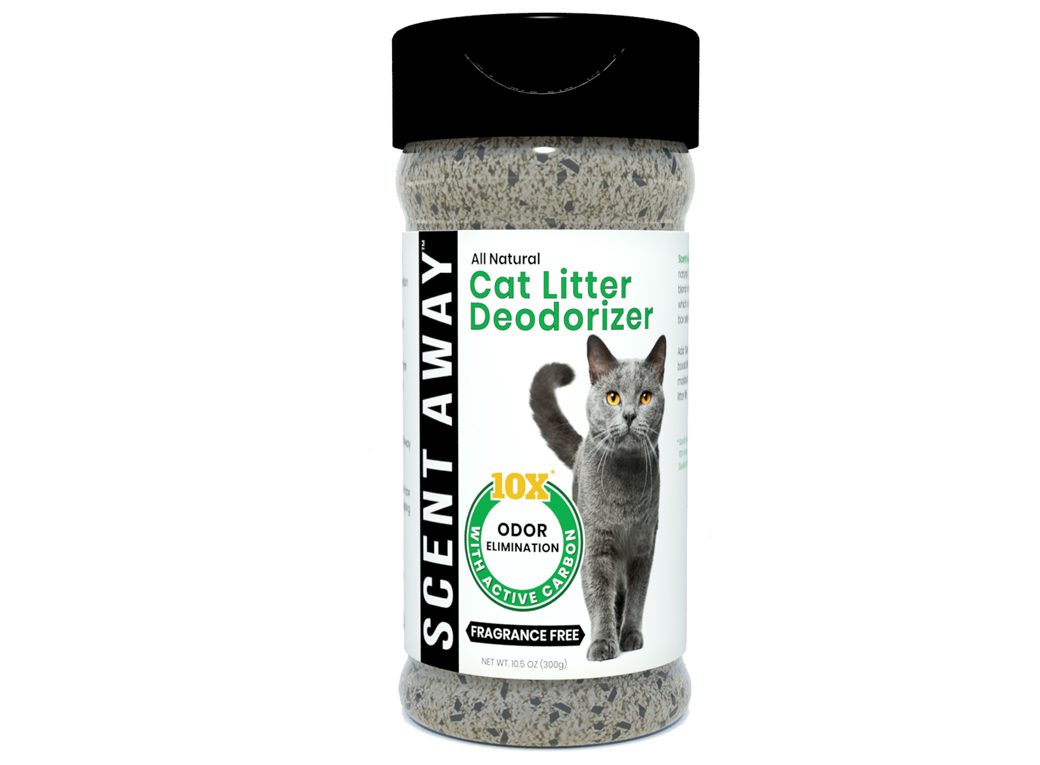SCENT AWAY - Cat Litter Deodorizer with active carbon to eliminate cat litter odors.